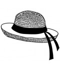 Rubber stamp - Straw hat