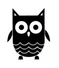 Rubber stamp - Little owl