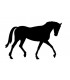 Rubber stamp - Horse silhouette