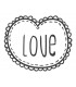 Tampon Love cadre coeur N°3
