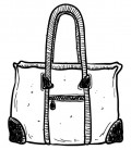 Rubber stamp - Hand bag 6