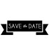 Rubber stamp - Save the date banner