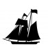 Rubber stamp - Sailboat
