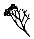 Rubber stamp - Silhouette Branch & leaves 2