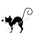 Rubber stamp - Cat's silhouette 4