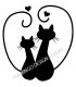 Rubber stamp - Cat's silhouette 6