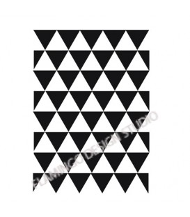 Rubber stamp - Multiple Triangles