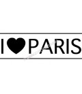 Rubber stamp -  I ♥ Paris