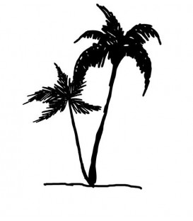 Rubber stamp - Palmtree