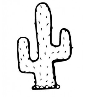Rubber stamp - Cactus