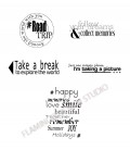 Rubber stamp - Scrapanescence -Complete collection 2 - 5 stamps