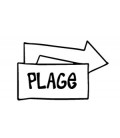 Rubber stamp - Plage