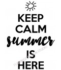 Rubber stamp - Gwen Scrap Collection 3 -  Keep calm summer is here