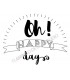 Rubber stamp - Gwen Scrap Collection 3 -  Oh ! happy days 
