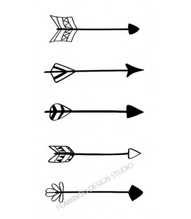 Rubber stamp - 4 arrows