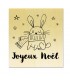 Rubber stamp - Rabbit Joyeux Noël